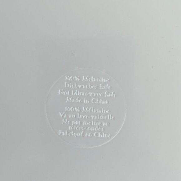 Spooky Night Halloween Melamine Appetizer Plates 5.75in Set Of 4 Black & Orange - Picture 7 of 9